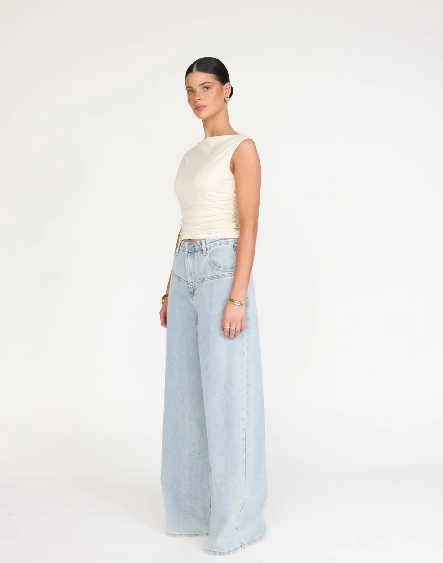 Kellan Top (Oat)*CHARCOAL Clearance