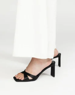 Kelsie Heels (Black Satin) - By*Billini New