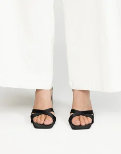 Kelsie Heels (Black Satin) - By*Billini New