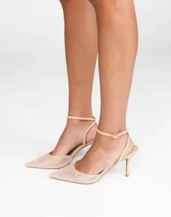 Ketifa Heels (Nude Mesh) - By*Billini New