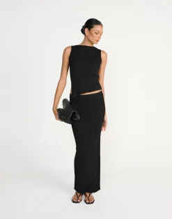 Kienna Maxi Skirt (Black)*Q-Trend Online