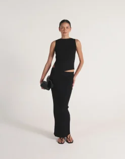 Kienna Maxi Skirt (Black)*Q-Trend Online