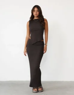 Kienna Maxi Skirt (Chocolate)*CHARCOAL Online