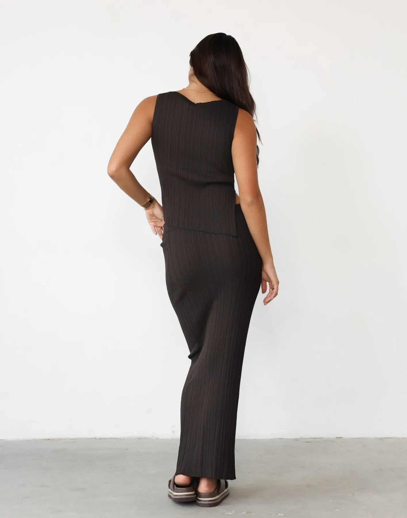 Kienna Maxi Skirt (Chocolate)*CHARCOAL Online