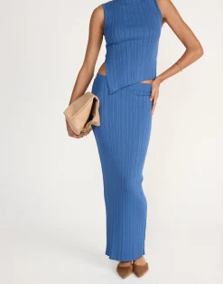 Kienna Maxi Skirt (Sapphire)*CHARCOAL Best