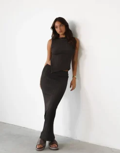 Kienna Top (Chocolate)*CHARCOAL Clearance