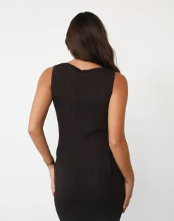 Kienna Top (Chocolate)*CHARCOAL Clearance