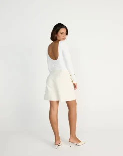 Kimber Bodysuit (White)*CHARCOAL CLOTHING Online