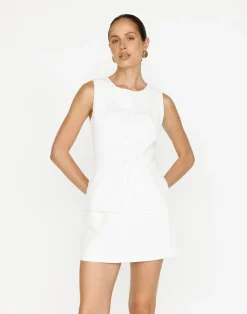 Kristen Mini Skirt (White)*CHARCOAL Outlet