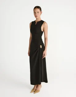 Laney Maxi Dress (Black)*CHARCOAL Fashion