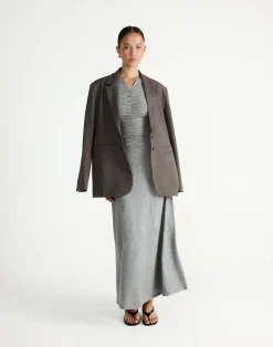 Laney Maxi Dress (Grey Marle)*CHARCOAL Best