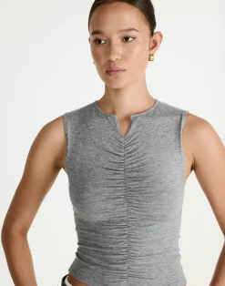 Laney Top (Grey Marle)*CHARCOAL Outlet