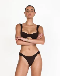 Layla Bikini Bottoms (Chocolate)*CHARCOAL Clearance