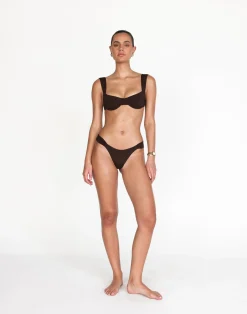 Layla Bikini Bottoms (Chocolate)*CHARCOAL Clearance