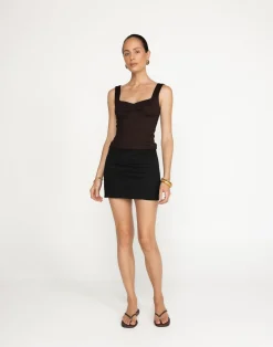Leela Mini Skirt (Black)*CHARCOAL Online