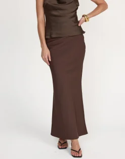 Lilou Maxi Skirt (Chocolate)*CHARCOAL Outlet