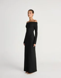Liora Long Sleeve Maxi Dress (Black)*CHARCOAL CLOTHING Hot