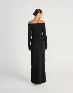 Liora Long Sleeve Maxi Dress (Black)*CHARCOAL CLOTHING Hot