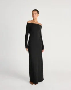 Liora Long Sleeve Maxi Dress (Black)*CHARCOAL CLOTHING Hot