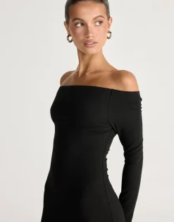 Liora Long Sleeve Maxi Dress (Black)*CHARCOAL CLOTHING Hot
