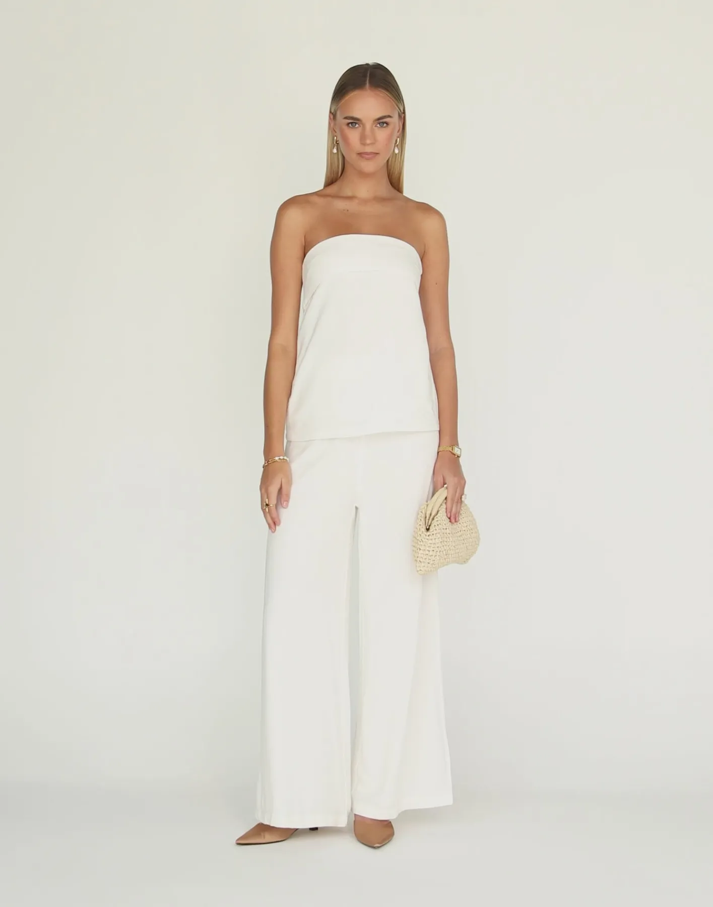 Lisbeth Pants (White)*CHARCOAL CLOTHING Discount