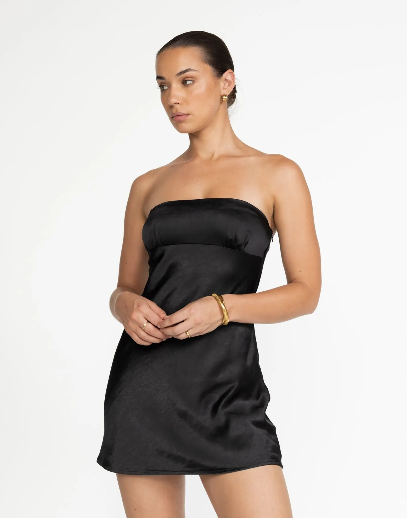 Loren Mini Dress (Black)*CHARCOAL Sale