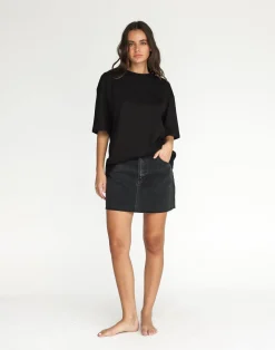 Luca Oversized Tee (Black)*CHARCOAL Sale