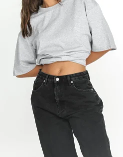 Luca Oversized Tee (Grey Marle)*CHARCOAL New