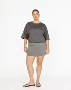 Luca Oversized Tee (Slate)*CHARCOAL Best