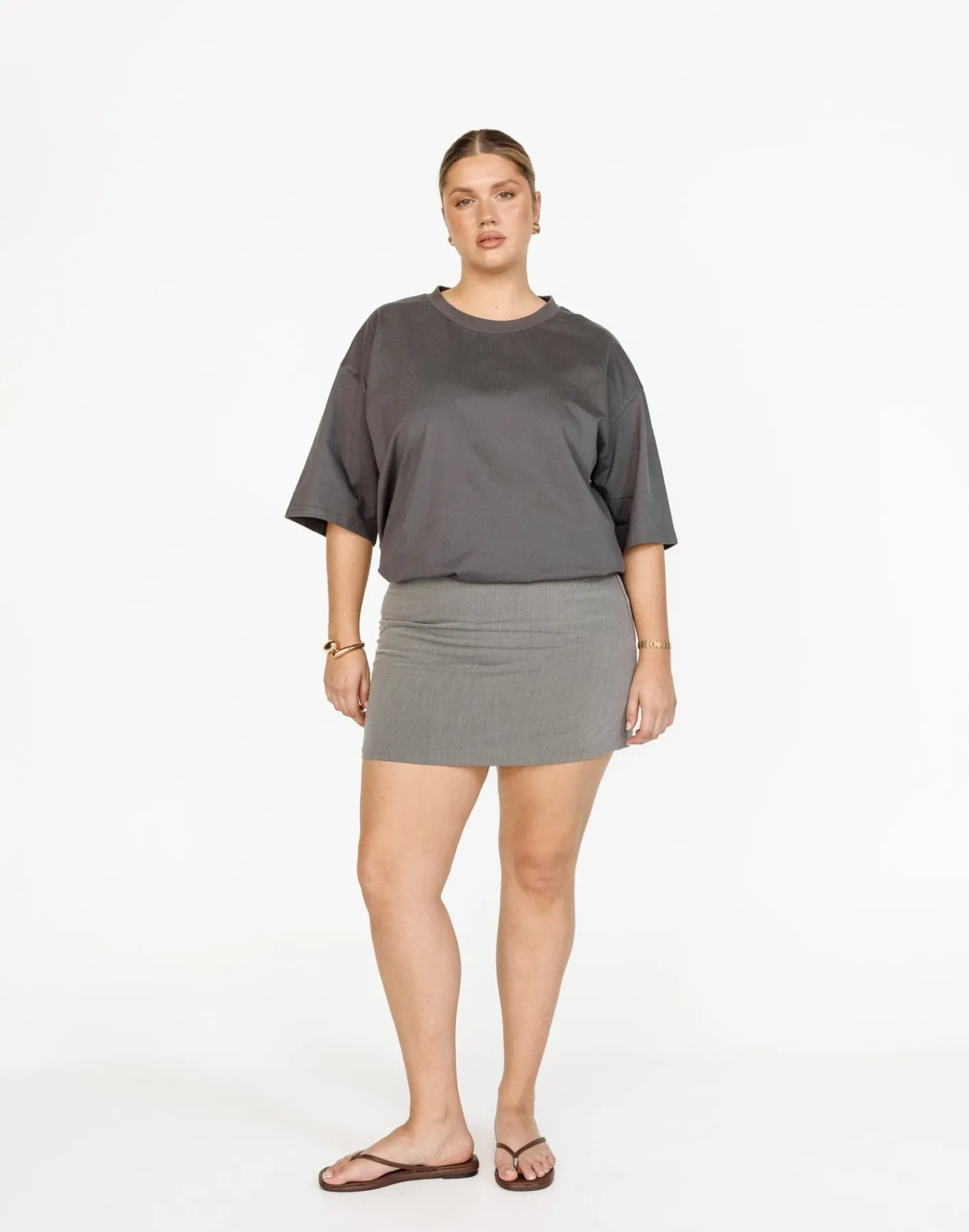 Luca Oversized Tee (Slate)*CHARCOAL Best