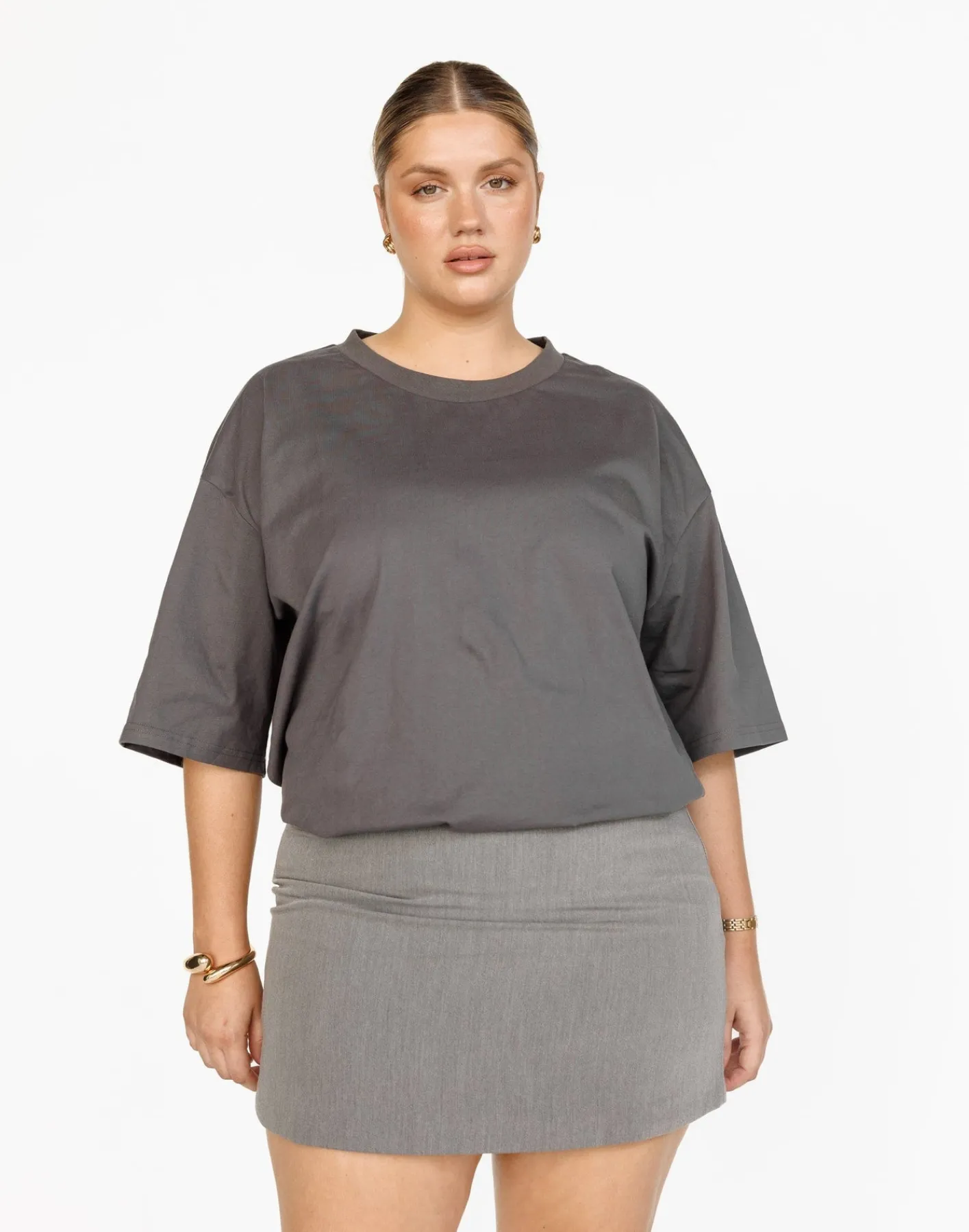 Luca Oversized Tee (Slate)*CHARCOAL Best