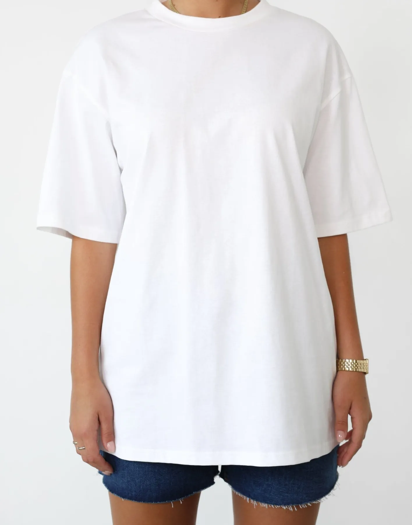 Luca Oversized Tee (White)*CHARCOAL Best