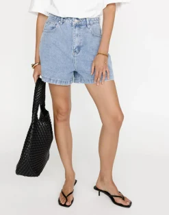 Lucas Denim Shorts (Light Vintage)*CHARCOAL Hot