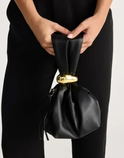 Lucia Handle Bag (Black Suede) - By*Billini Outlet