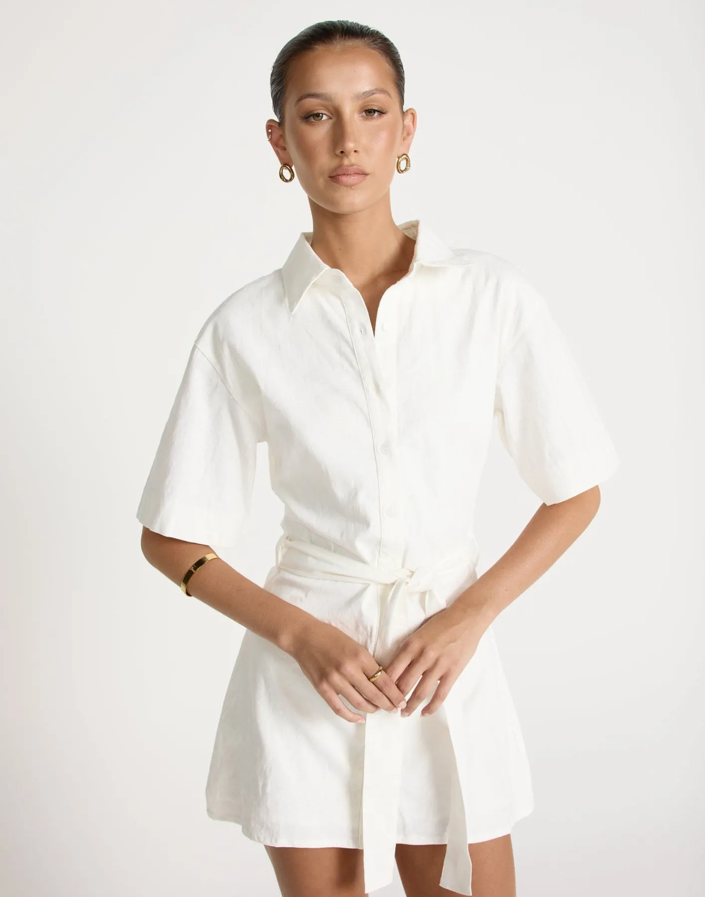 Lucy Mini Dress (White)*CHARCOAL CLOTHING Online