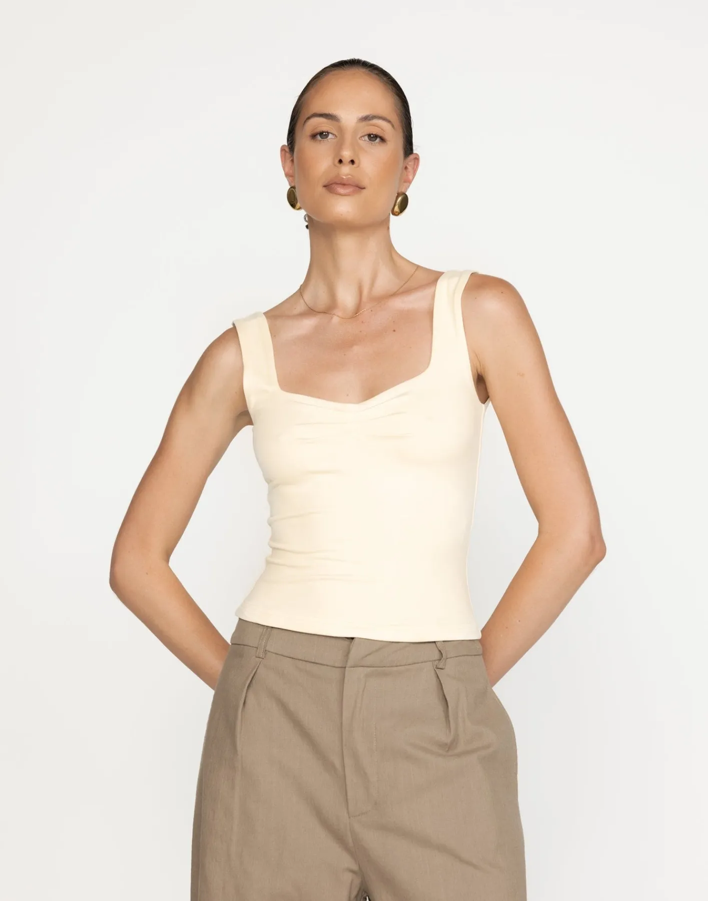 Luella Top (Butter)*CHARCOAL Fashion