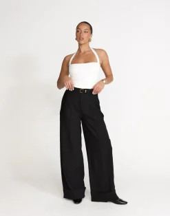 Luisa Top (White)*CHARCOAL Clearance