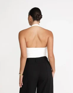 Luisa Top (White)*CHARCOAL Clearance