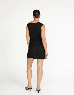 Lulu Mini Dress (Black)*CHARCOAL Clearance