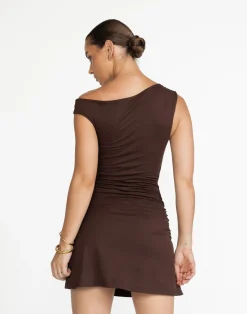 Lulu Mini Dress (Cocoa)*CHARCOAL Sale