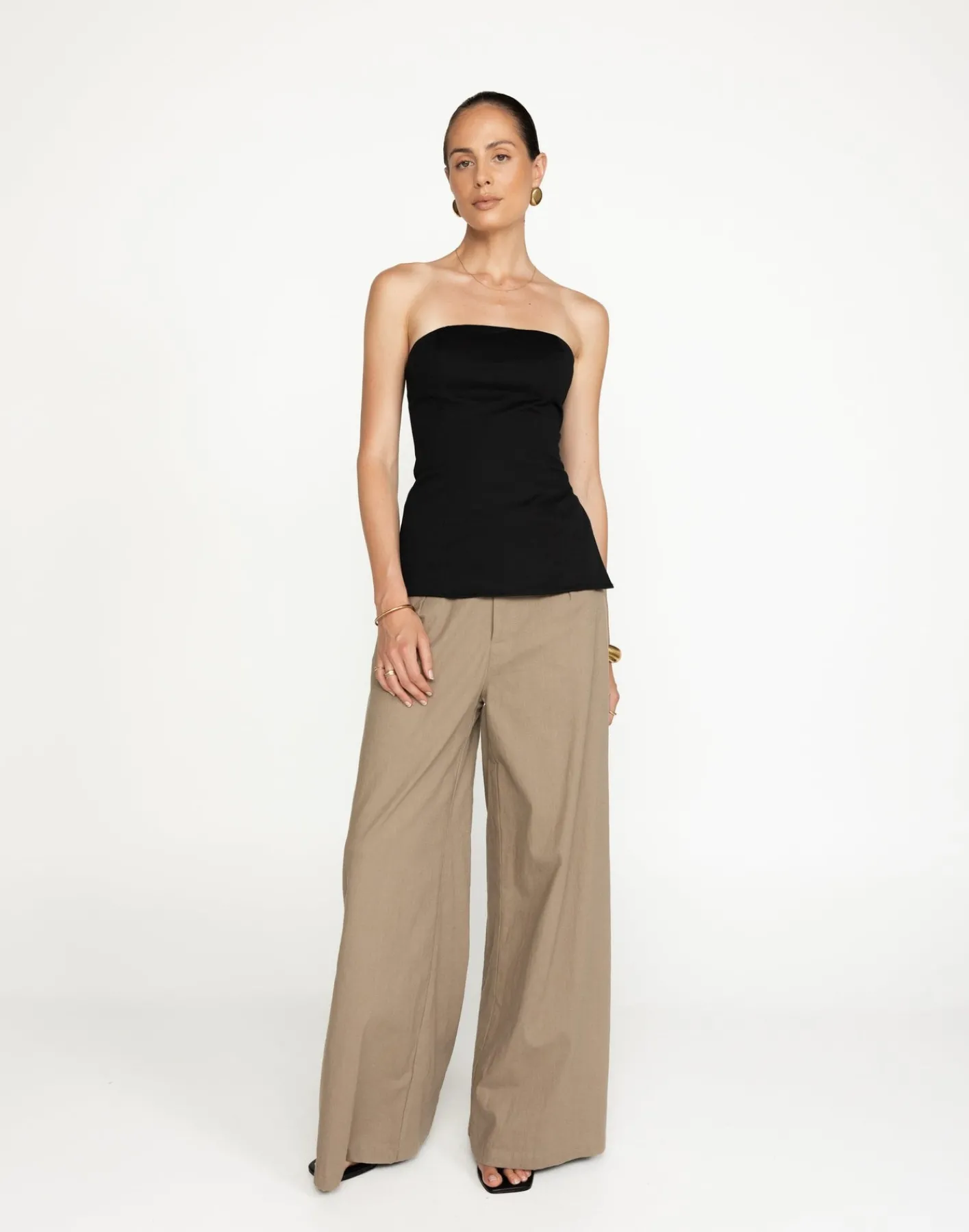 Madelaine Strapless Top (Black)*CHARCOAL Clearance