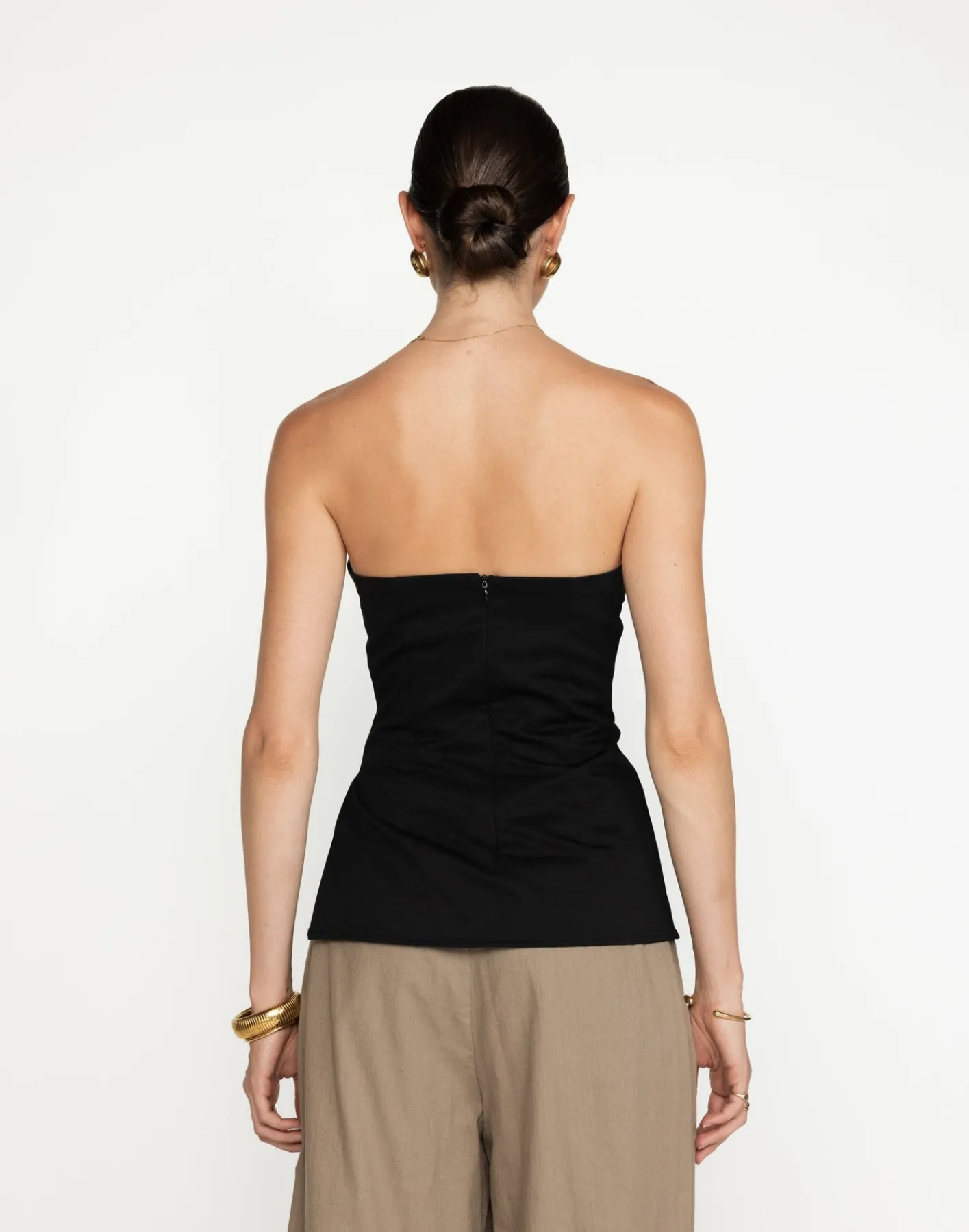 Madelaine Strapless Top (Black)*CHARCOAL Clearance