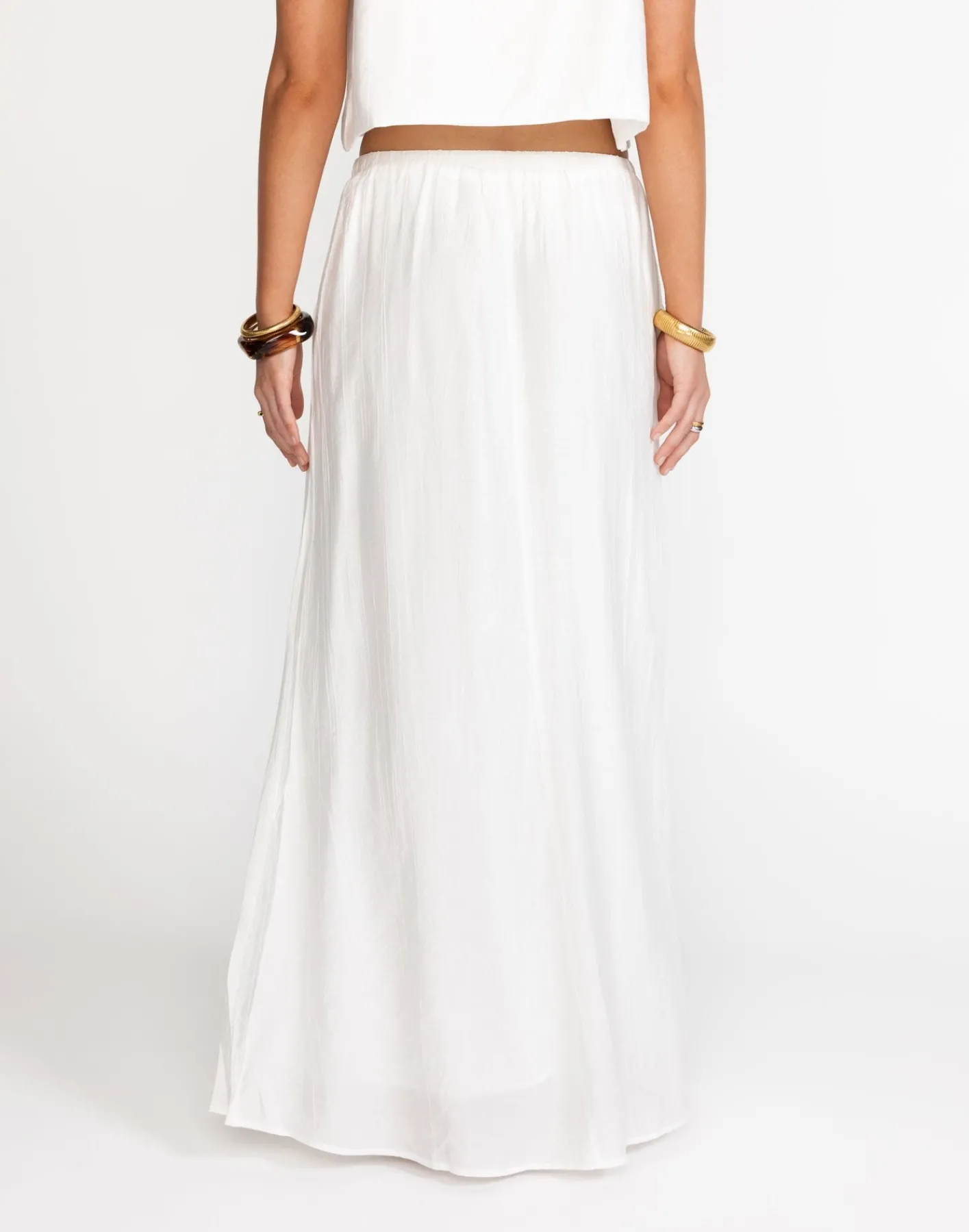 Madi Maxi Skirt (White)*CHARCOAL Outlet
