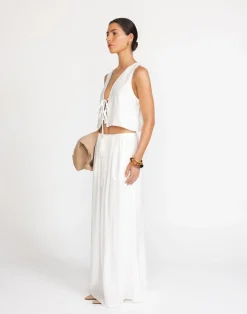 Madi Top (White)*CHARCOAL New