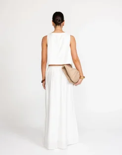 Madi Top (White)*CHARCOAL New