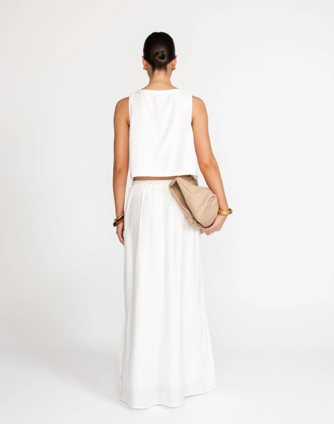 Madi Top (White)*CHARCOAL New