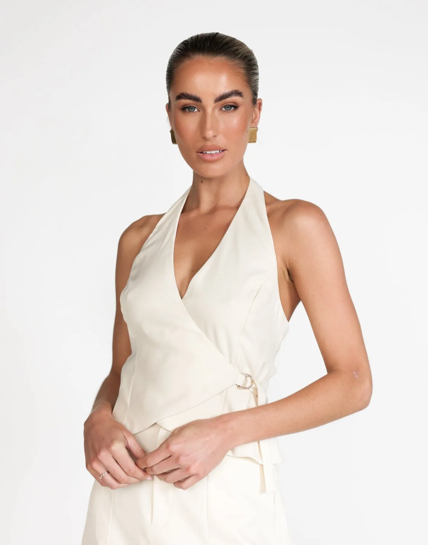 Malika Top (Oat)*CHARCOAL Clearance