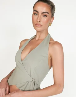 Malika Top (Seagrass)*CHARCOAL Clearance