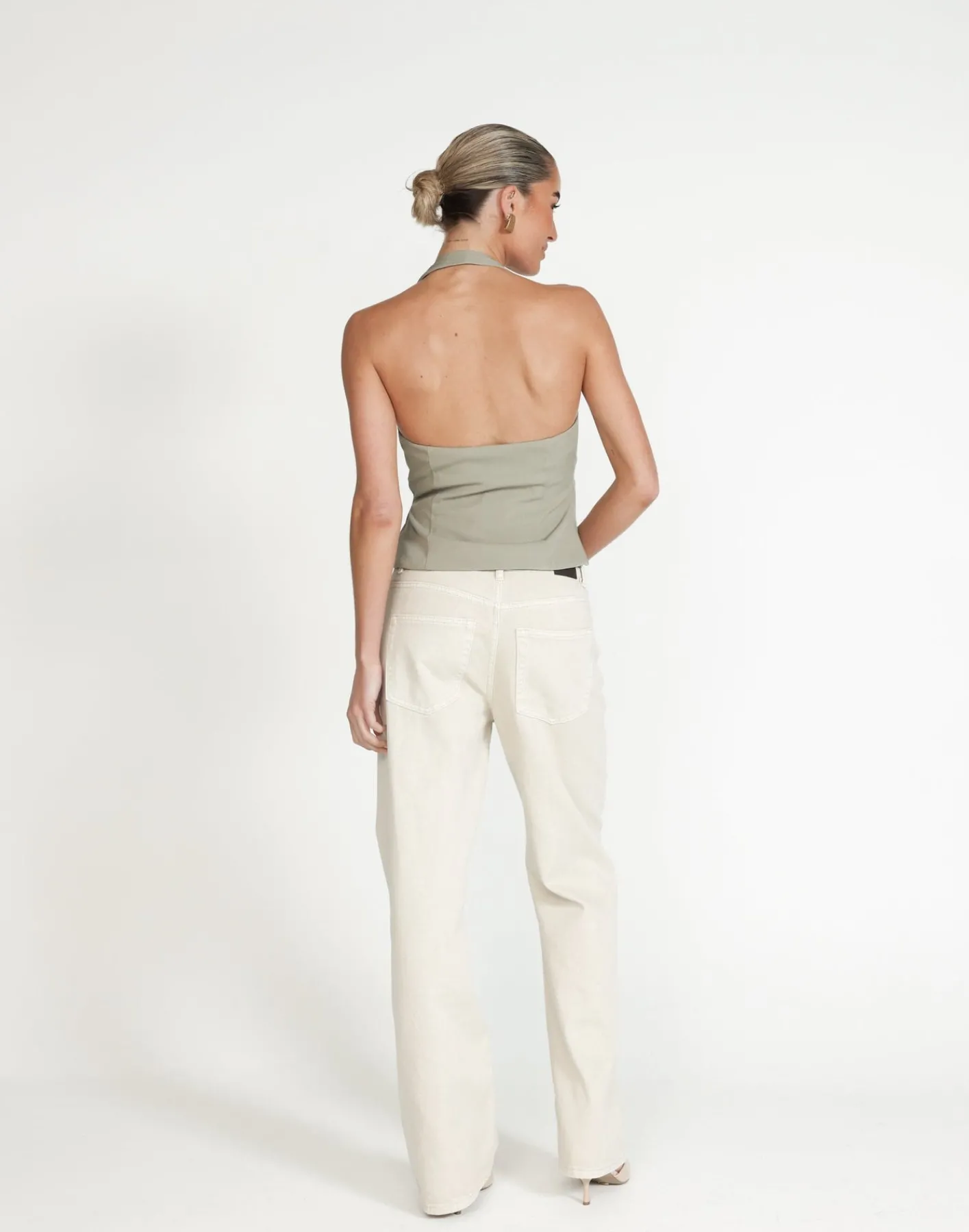 Malika Top (Seagrass)*CHARCOAL Clearance