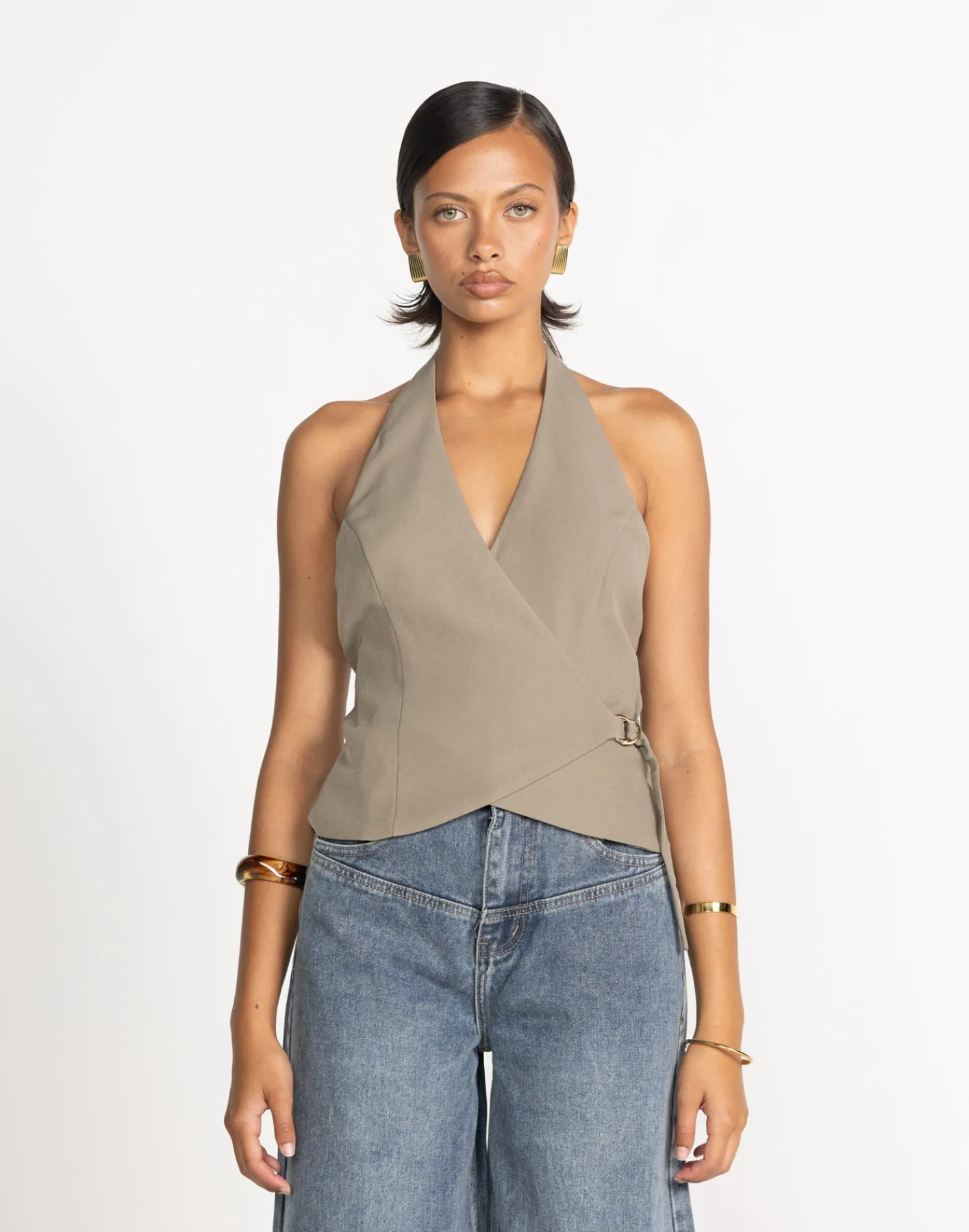Malika Top (Stone)*CHARCOAL Fashion
